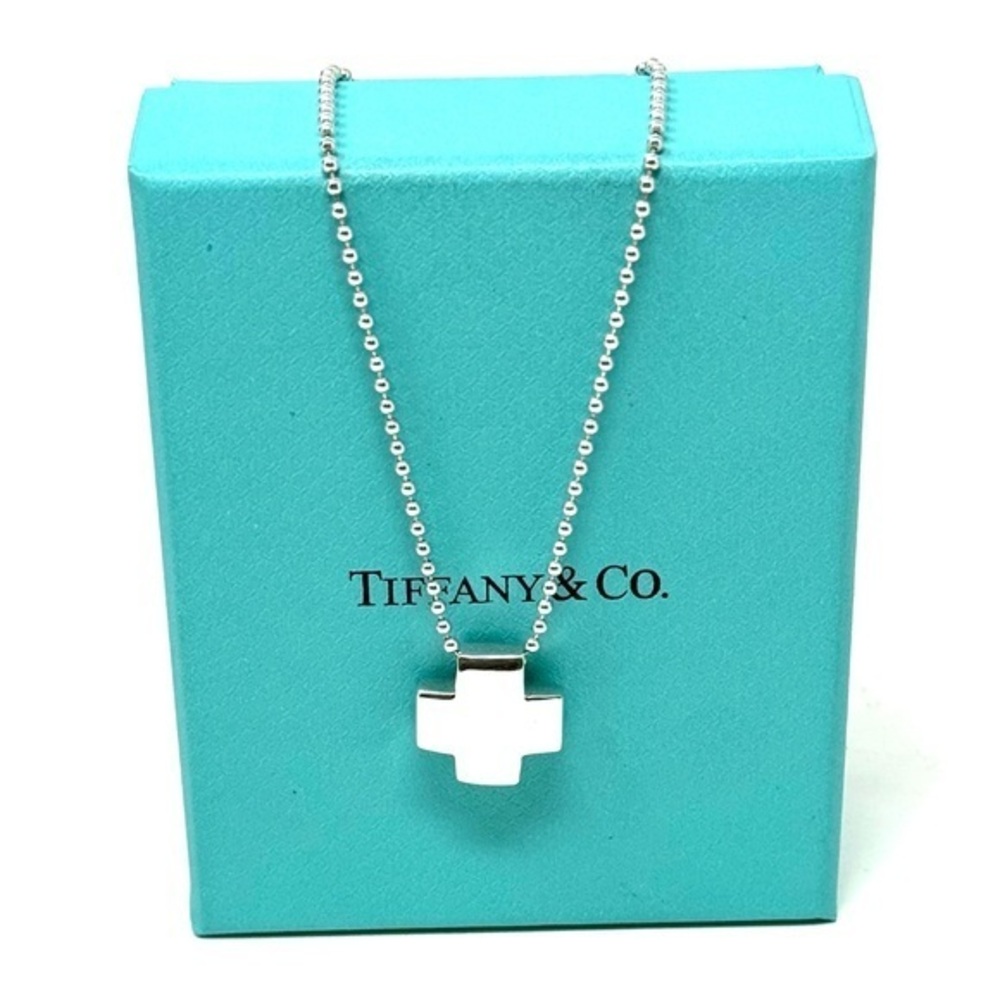 Tiffany & Co. Roman Square Cross Pendant Necklace